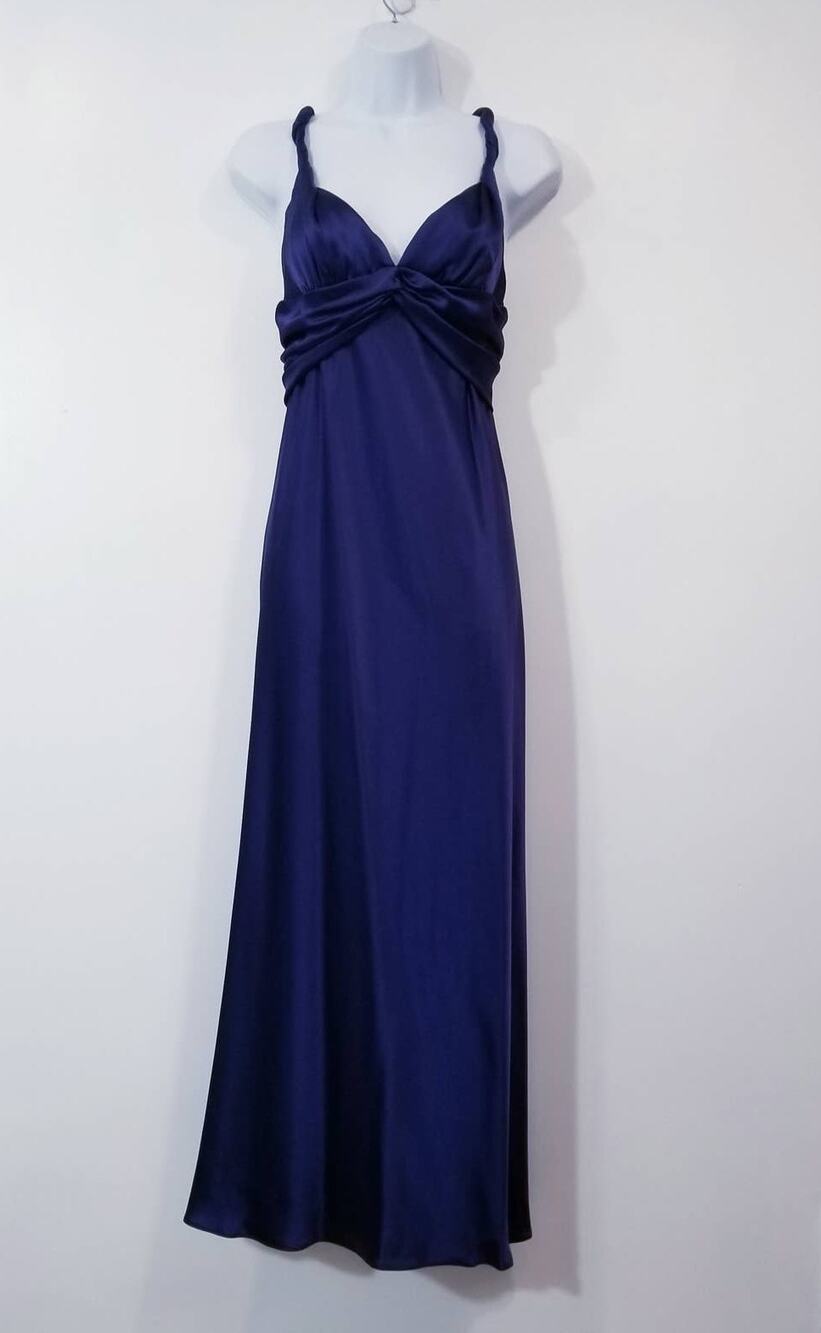 A.B.S Allen Schwartz Sateen Long Evening Gown